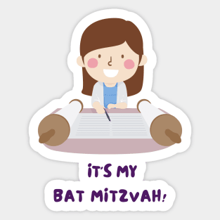 It's My Bat Mitzvah - Funny Yiddish Quotes Sticker